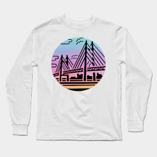 Bridge at a Beautiful Sky Long Sleeve T-Shirt